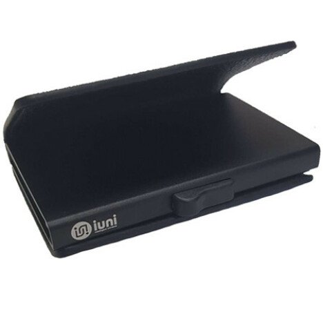 Portofel RFID iUni P6, 12 carduri, Negru